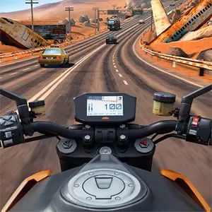 Moto Rider GO 1.91.0 – دانلود بازی موتورسواری و لایی‌کشی در اتوبان + مود