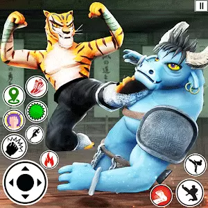Kung Fu Animal 1.6.5 – بازی اکشن مبارزه‌ی حیوانات کونگ‌فوکار اندروید + مود 