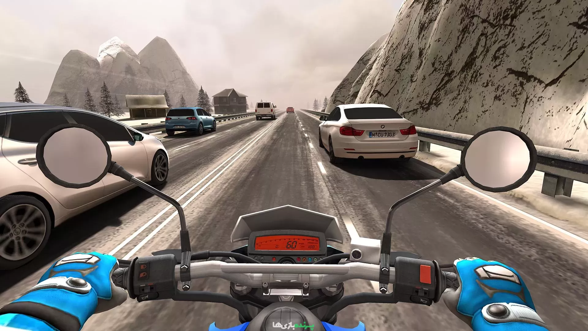 Traffic Rider 1.95 – بازی موتور سواری سبقت در اتوبان با موتور سیکلت + مود