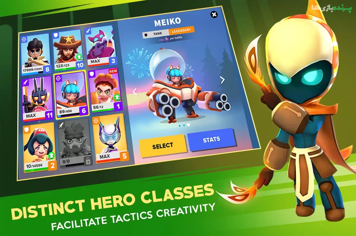 Heroes Strike Offline 92 – نسخه‌ی آفلاین بازی اکشن حمله‌ی قهرمانان + مود