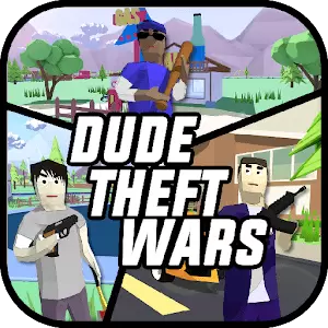 Dude Theft Wars 0.9.0.9B1 – بازی اکشن‌چندنفره شهرِبروبکس اندروید + مود