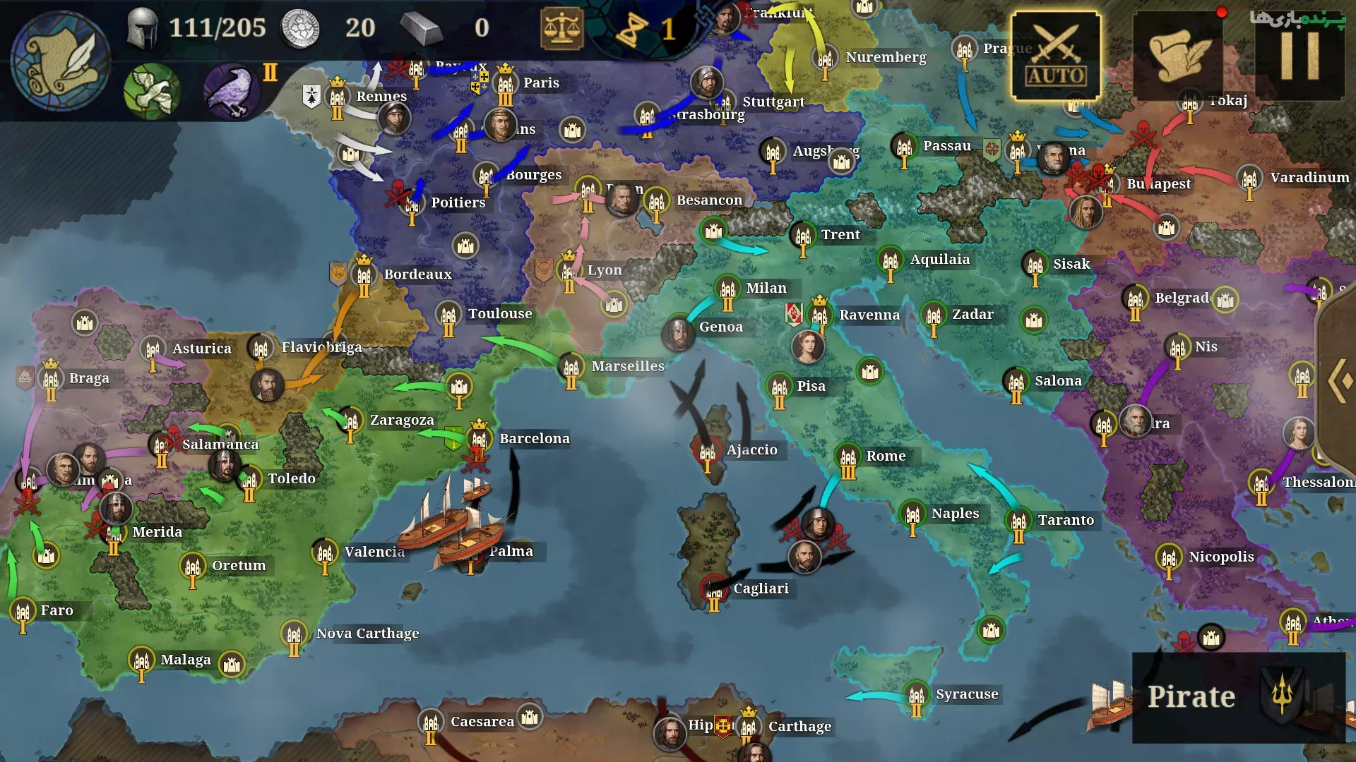 European War 7: Medieval 2.4.0 – بازی استراتژی جنگ اروپا 7 اندروید + مود