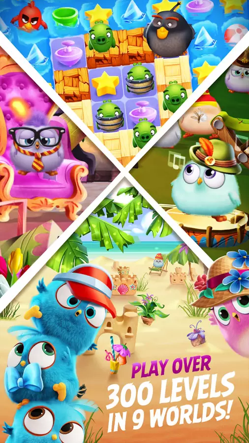 Angry Birds Match 3 7.7.0 – دانلود بازی پازلِ پرندگان خشمگین اندروید + مود